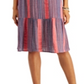 Style & Co Women's Striped Midi Dress Sunset Streaks Size Small