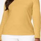 Karen Scott Women's Cotton Scoop Neck Top Gold Size X-Large