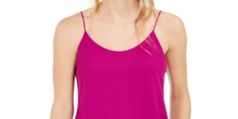 Bar III Women's Scoop Neck Camisole Pink Size Small