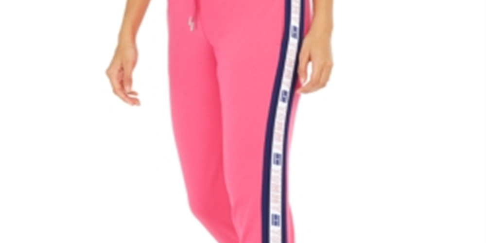 Tommy Hilfiger Women's Printed Lounge Pants Pink Size X-Large