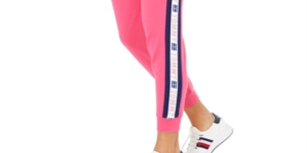 Tommy Hilfiger Women's Printed Lounge Pants Pink Size X-Large