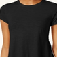 Style & CoWomen's Cotton Handkerchief Hem Top Black Size PP