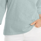 Style & CoWomen's 3/4 Sleeve Scoop Neck Top Blue Size Medium