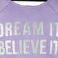 Ideology Little Girl's Dream Graphic Strappy Back Sweatshirt Purple Size 5