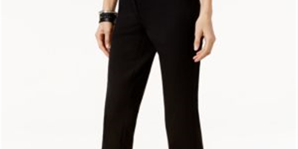 Alfani Women's Evening Cropped Pants Black Size 8 Petite