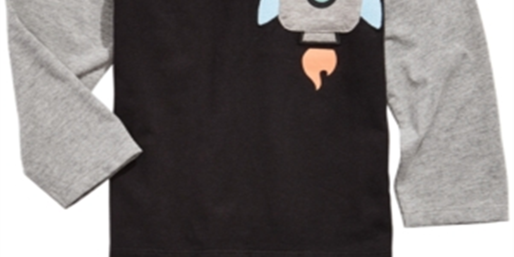First Impressions Infant Boy's Rocket Print Pocket T-shirt Size 6-9 Months