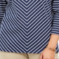 Karen Scott Women's Striped Top Blue Size Petite SM