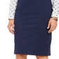 Charter Club Women's Knee Length Pencil Wear to Work Skirt Blue Size 16