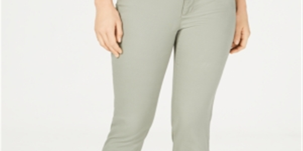 Charter Club Women's Bristol Skinny Ankle Jeans Green- Size 10