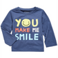 First Impressions Baby Boy's Smile Print Cotton T-Shirt Blue Size 12 Months