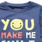 First Impressions Baby Boy's Smile Print Cotton T-Shirt Blue Size 12 Months