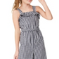 Charter Club Big Girl's Mommy & Me Gingham Jumpsuit Blue Size Medium