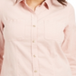 Charter Club Women's Button Down Cotton Corduroy Shirt Pink Size Petite L