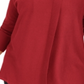 JM Collection Women's Lace up Cowlneck Sweater Red Size 1X