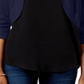 Jessica Howard Women's 3/4 Sleeve Open Cardigan Topl Blue Size Large