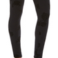 Style & CoWomen's Floral Flocked Ponte Knit Leggings Black Size X-Small