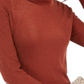INC International Concepts Women's  Metallic Knit Turtleneck Sweater Brick  Size Petite Medium