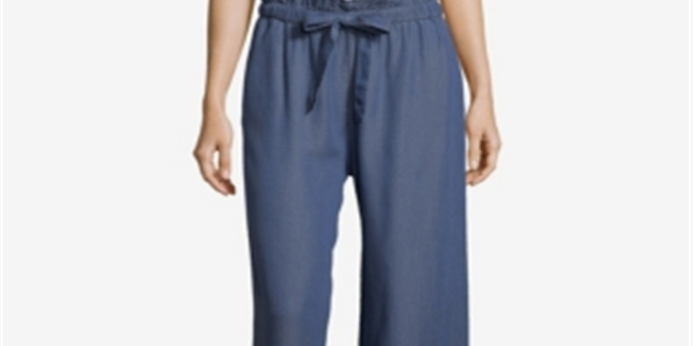 John Paul Richard Women's Soft Wide Leg Pants Blue Size Small