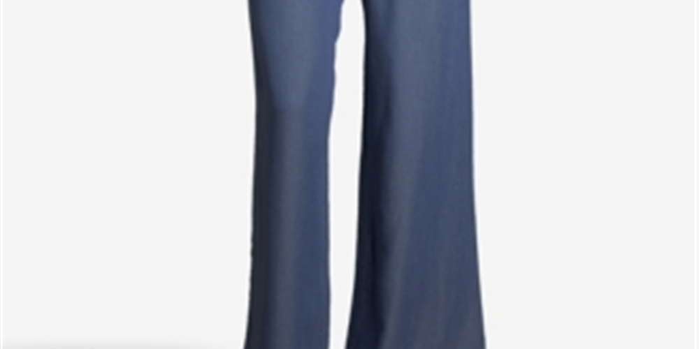 John Paul Richard Women's Soft Wide Leg Pants Blue Size Small