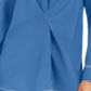 Alfani Women's Contrast Trim V Neck Tunic Top Blue Size Large