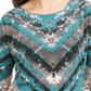 JM Collection Women's Embellished Dolman Top Green Size Small