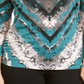 JM Collection Women's Embellished Dolman Top Green Size Small