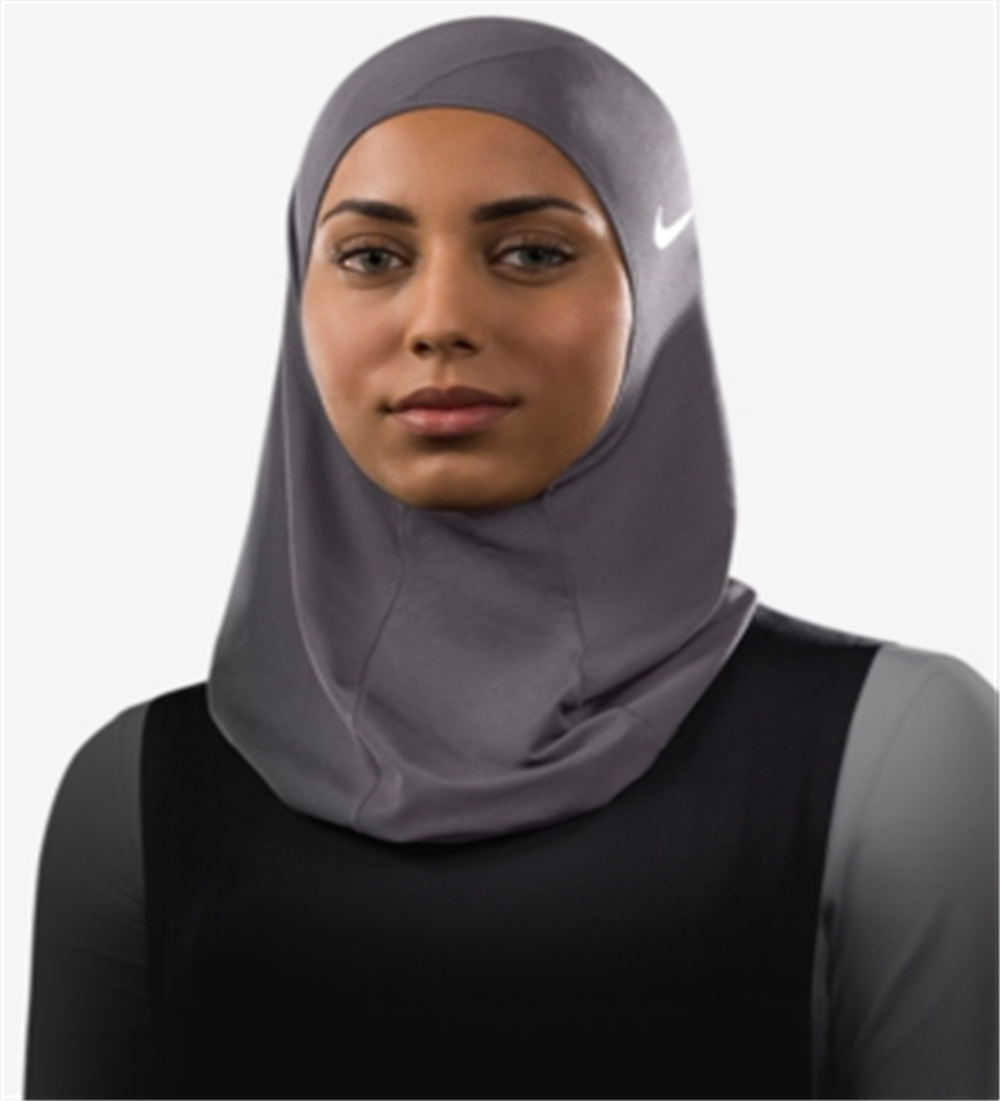 Nike Women's Full Coverage Breathable Hijab Gray Size X-Small