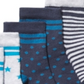 First Impressions Baby Boy's 3 Pk Printed Socks Blue Size 12-24 MOS