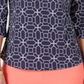 Charter Club Women's Printed Top Blue Size Petite Medium