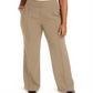 Alfani Women's High Rise Trousers Brown Size 14W