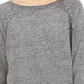 Style & Co Women's Lace up Chevron Trim Sweater Black  Medium
