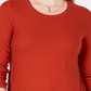 Style & Co Women's Pleated High Low Sweater Orange Size Petite L