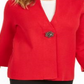 JM Collection Women's Holiday Party Brooch Cardigan Red Size Medium