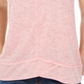 Style & Co Women's V Neck High Low Tank Top Pink Size X-Large