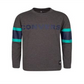 Converse Big Boy's Football Jersey Cotton T-Shirt Gray Size Medium