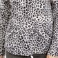 Charter Club Women's Printed Cotton Turtleneck Top White Size X-Large