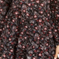 Style & Co Women's Floral Print Tiered Shirt Black Size PP
