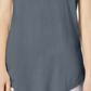 JM Collection Women's Cold Shoulder Swing T-Shirt Blue Size Large