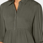 Style & Co Women's Babydoll Tunic Shirt Olive Size Petite S