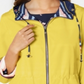 Charter Club Women's Reversible Striped Anorak Yellow Size Large