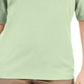 Karen Scott Women's Button Detail V Neck Top Green Size Medium