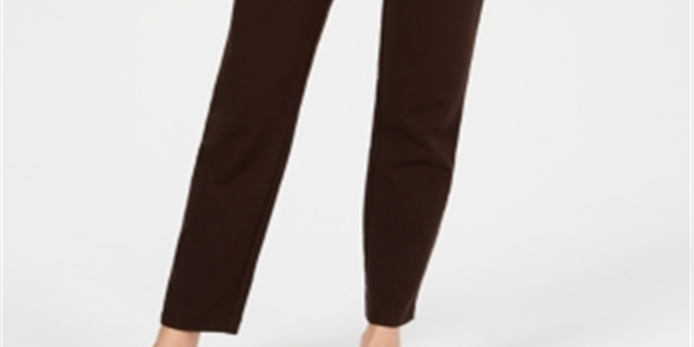 Charter Club Women's Pull on Ponte Knit Pants Brown Size 20X4