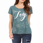 Style & Co Women's Joy Graphic-Print T-Shirt Green Size PP
