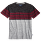 Univibe Big Boy's Valle Colorblocked Stripe V Neck T-Shirt Black Size X-Large