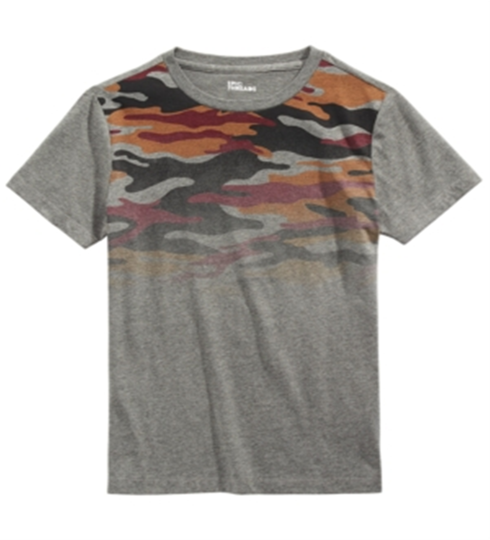 Epic Threads Big Boy's Camo Print T-Shirt Gray Size Medium