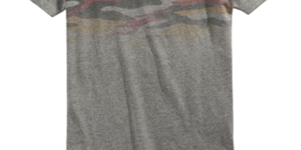 Epic Threads Big Boy's Camo Print T-Shirt Gray Size Medium