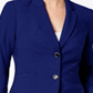 Calvin Klein Women's Fitted Long Sleeves Two Button Blazer Navy Size 4P