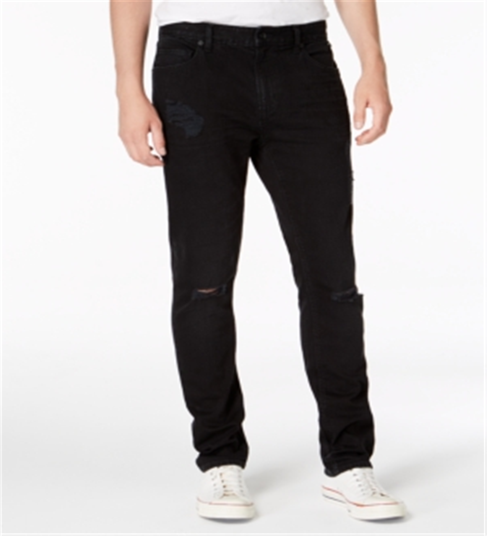 American Rag Men's Straight Leg Stretch Slim Fit Denim Jeans Black Size 34X30