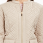 Charter Club Women's Pocketed Solid Zip up Coat Brown Size Petite Small