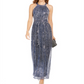 INC International Concepts Women's Sparkle Halter Dress Blue Size 12